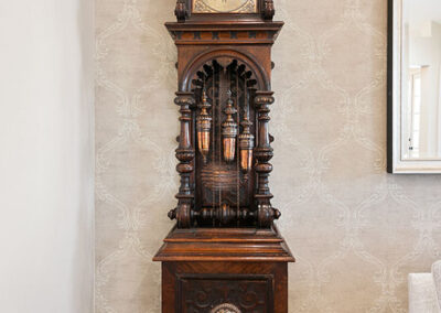 interior design greater san diego example living area grandfather clock