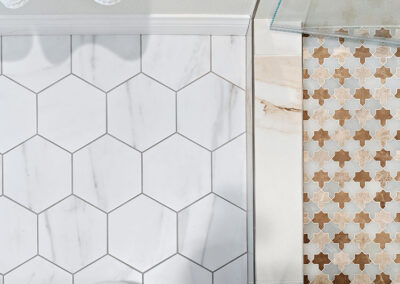 san diego interior design example bath tile detail