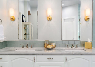 san diego interior design example bath dual sink and lighting